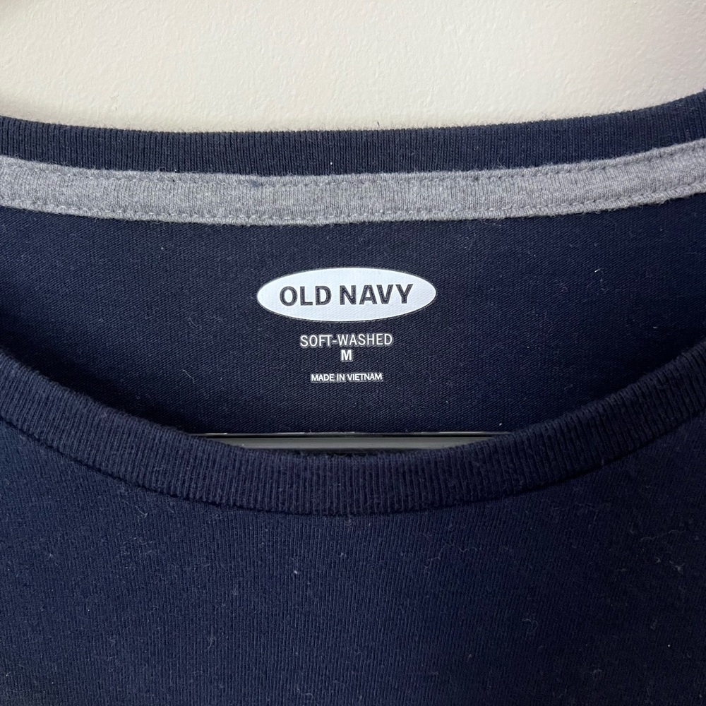 old navy medium striped long sleeve shirt - Picture 3 of 4